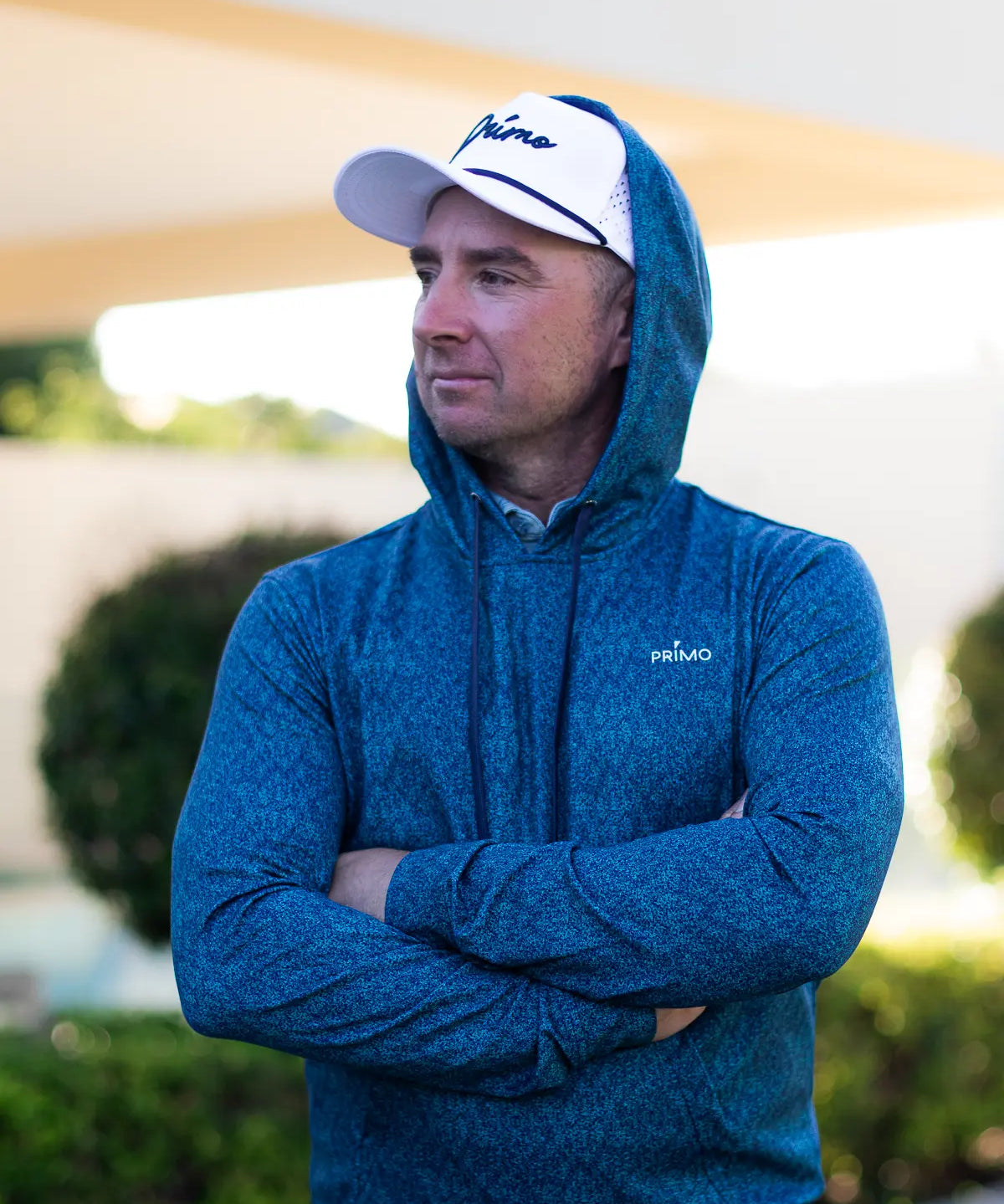 Primo Golf Hoodie - Static Blue