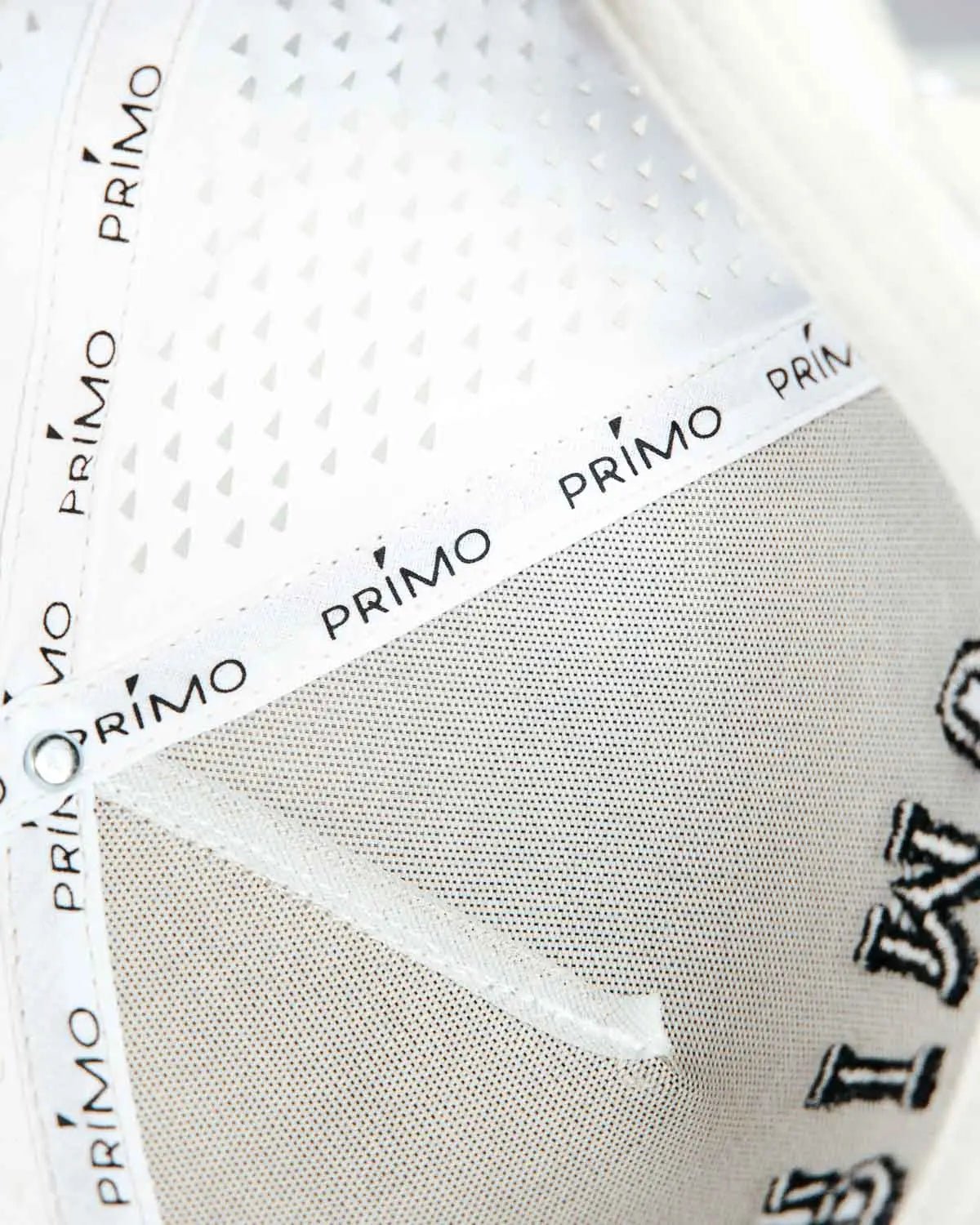 Close up details on hat interior 