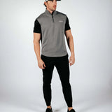 Primo Quarter Zip Vest - Dark Grey