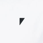 Black triangle logo on a white background