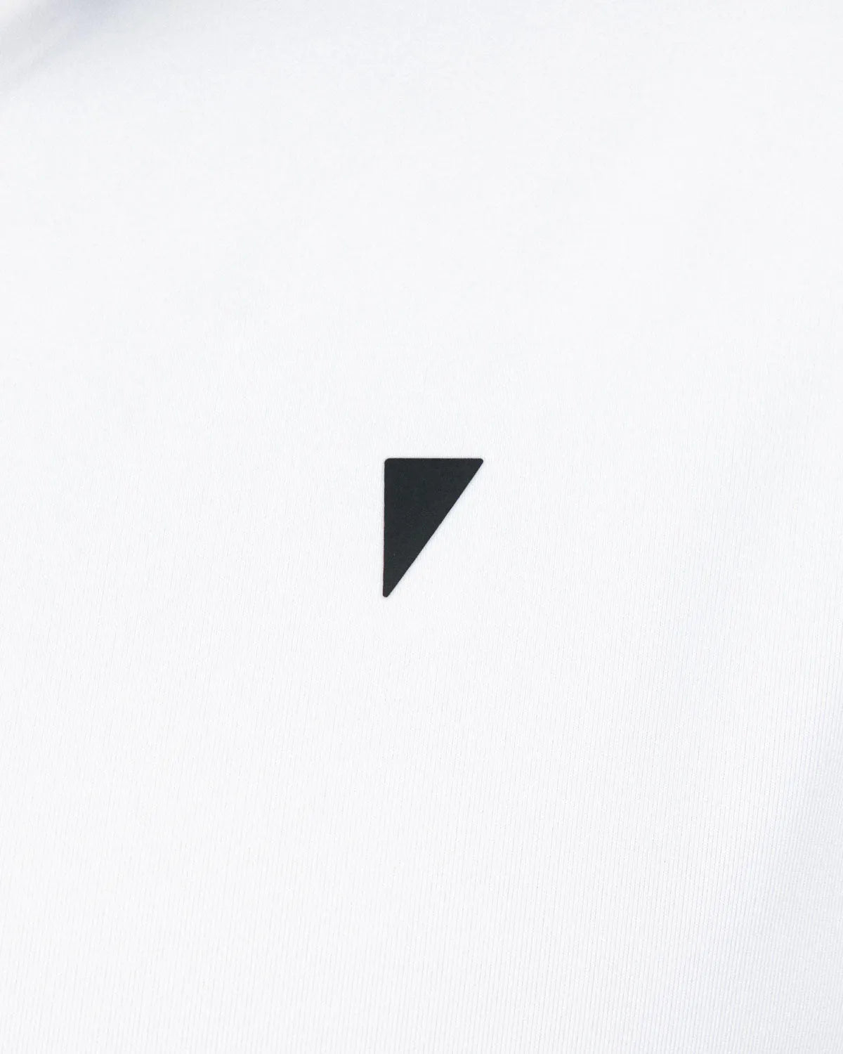 Black triangle logo on a white background