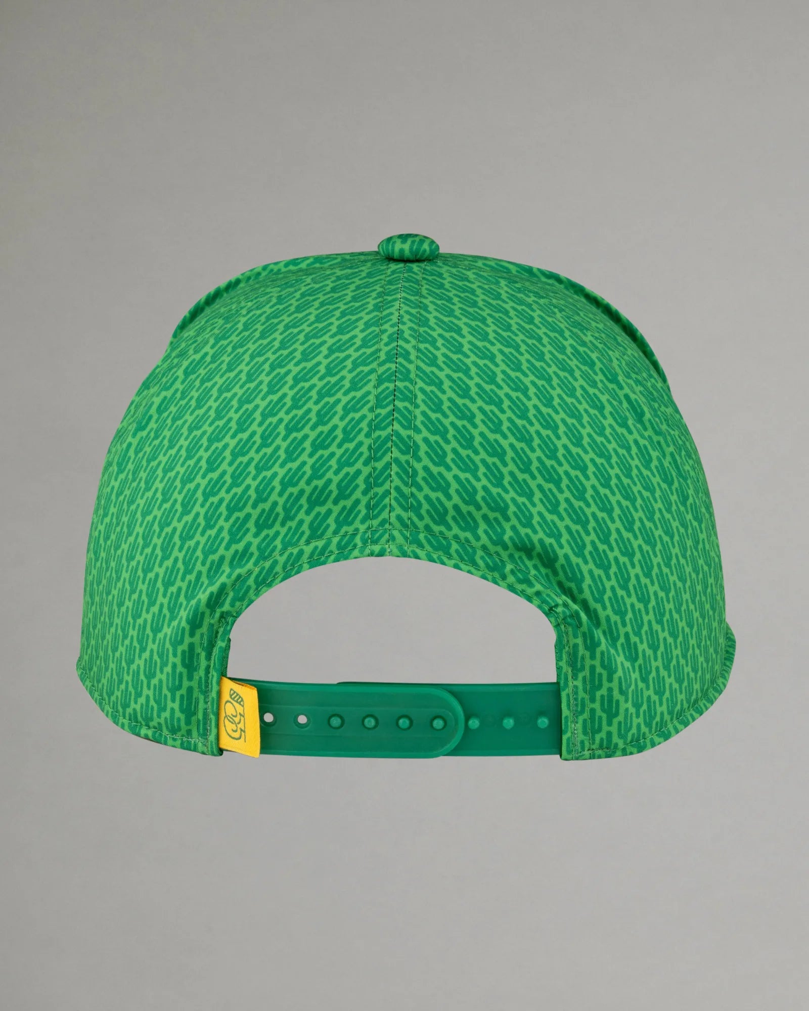 Back of Geometric Good Good Golf Hat on grey background