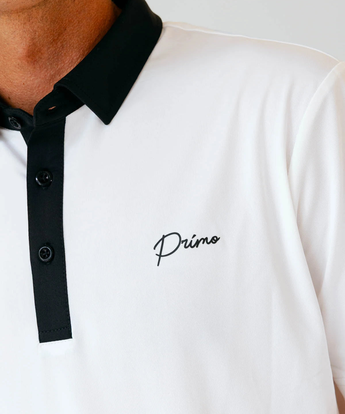 Grant Horvat Essentials White & Black Classic Polo