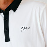 Grant Horvat Essentials White & Black Classic Polo