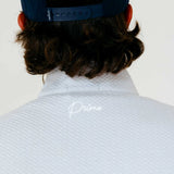Grant Horvat Essentials Light Grey Classic Waffle Quarter Zip