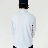 Grant Horvat Essentials Light Grey Classic Waffle Quarter Zip