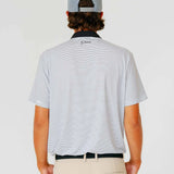 Grant Horvat Essentials White & Black Stripes Blade Polo