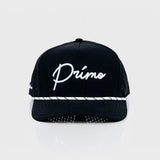 Primo Cursive Rope Hat - Black