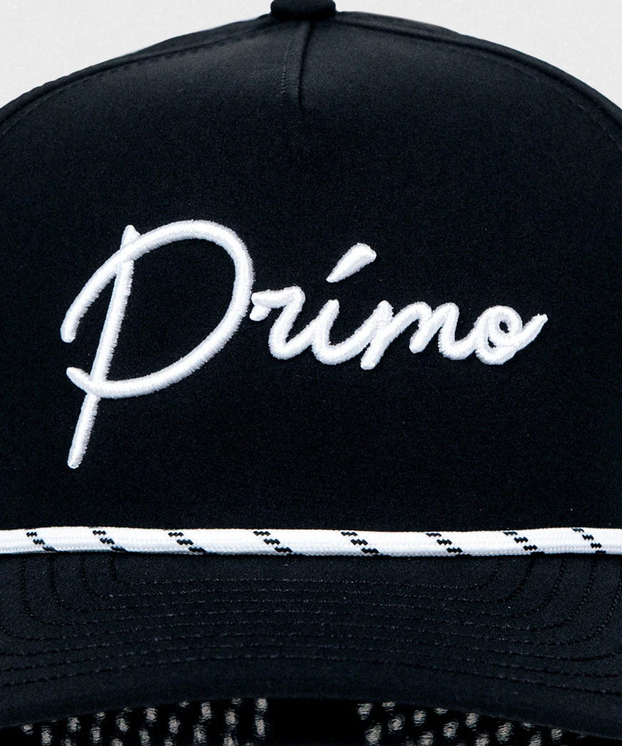 Primo Cursive Rope Hat - Black