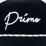 Primo Cursive Rope Hat - Black