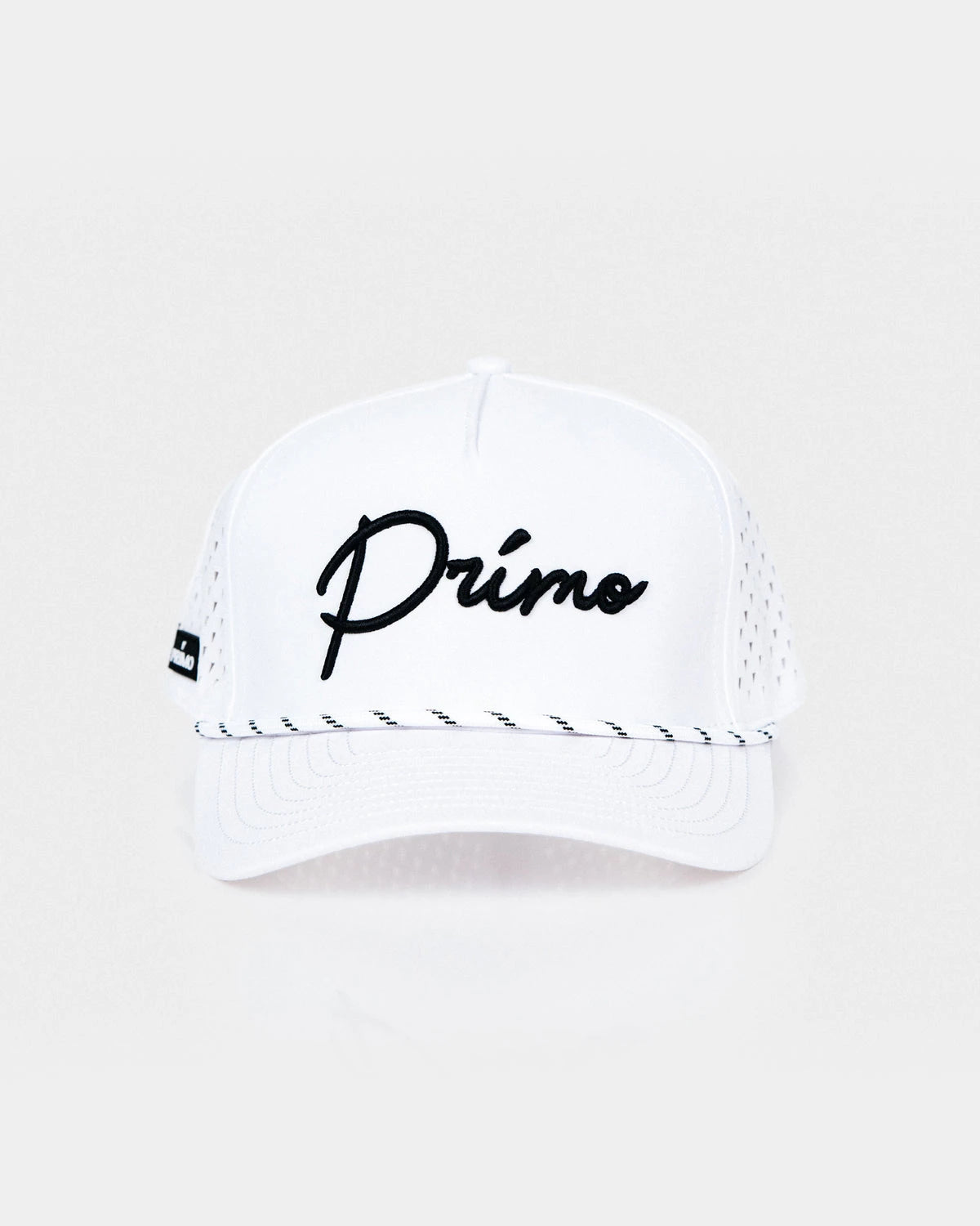 White cap with 'Primo' text on a light gray background