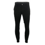 Black jogger golf pants on a white background