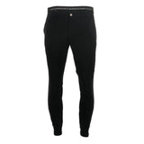 Black jogger golf pants on a white background
