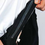 Close-up of interior details of jogger pants
