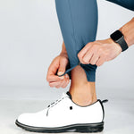 Person showing off the hem cuff zipper for easy access