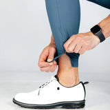 Person showing off the hem cuff zipper for easy access